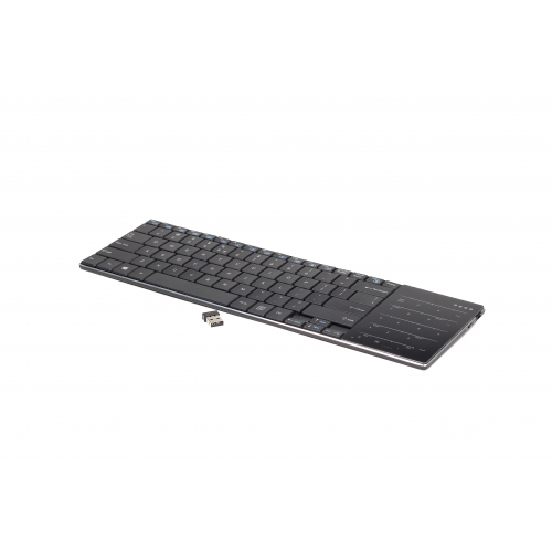 Bestaan Krijger serie Gembird KB-P8 Draadloos toetsenbord met touchpad, USB, zwart, US layout